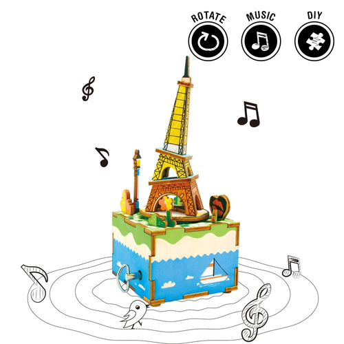 Romantic Eiffel Music Box - Build Your Own