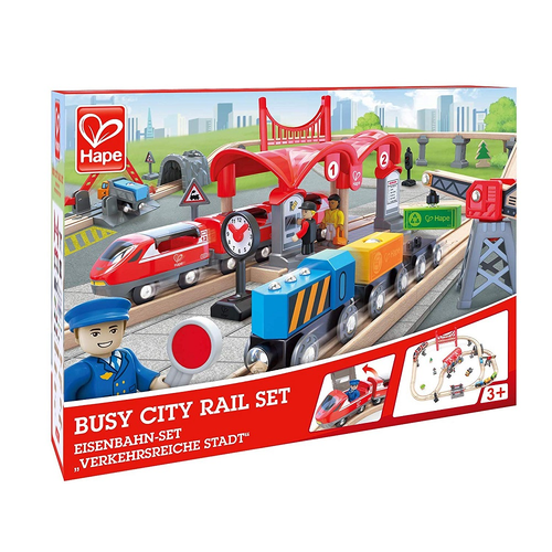Hape Busy City Rail Set