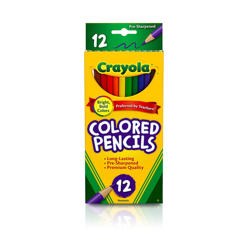 Crayola 12 Full Sized Coloured Pencils