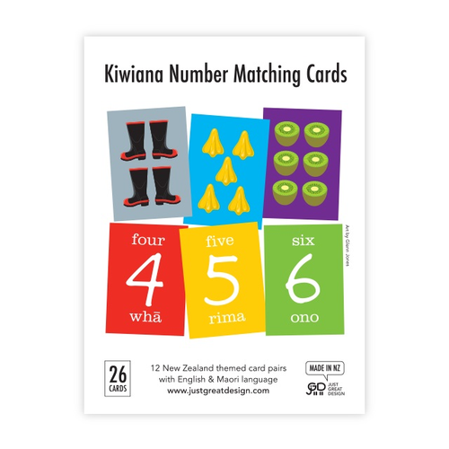 Flash Cards Kiwiana Numbers