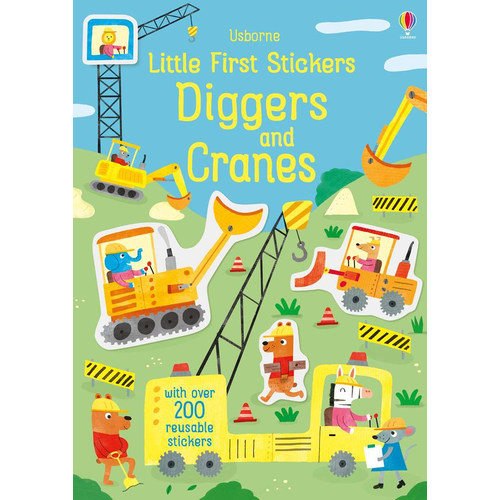 Diggers and Cranes (Usborne Little First Stickers)
