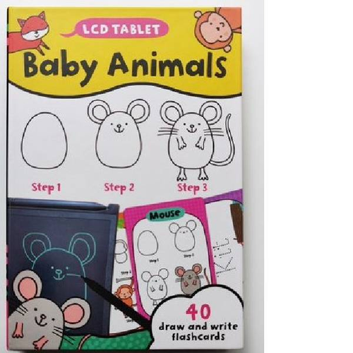 Baby Animals Draw & Write Flashcard LCD Tablet Book