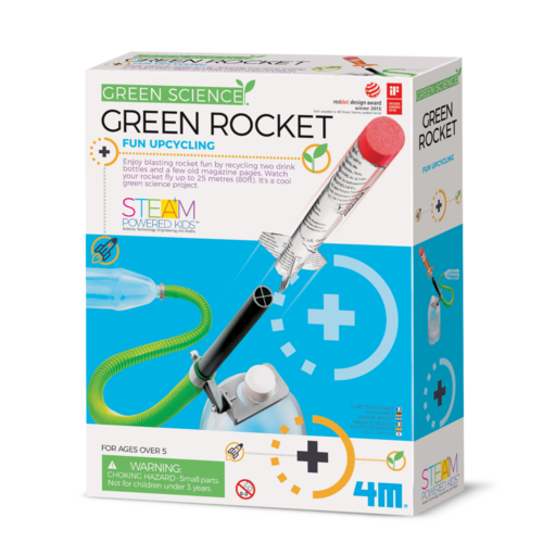 4M Green Rocket Green Science
