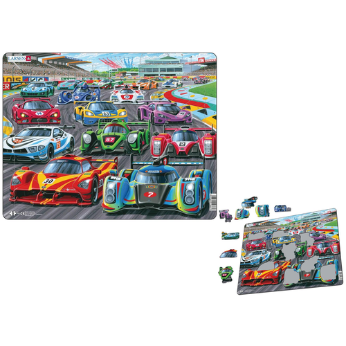 Racing Cars Frame Tray Puzzle 39 Piece