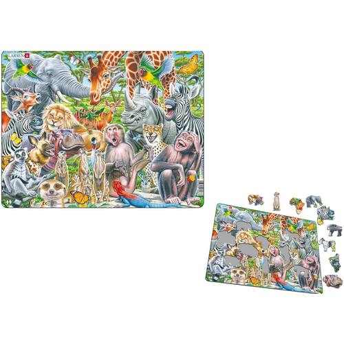 Happy African Animals Puzzle