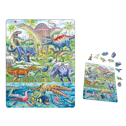 Dinosaurs - Fly, Run, Dive Frame Puzzle