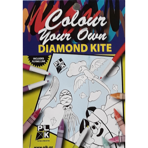Colour your own diamond kite