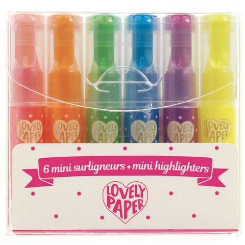 6 neon gel fluro highlighters