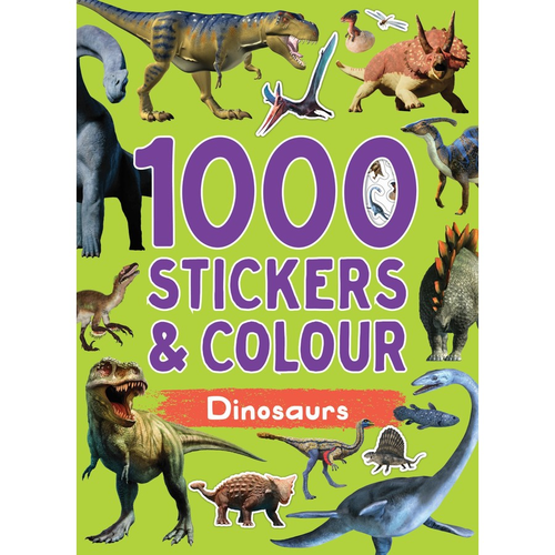 Dinosaurs 1000 Stickers & Colour