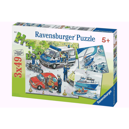 Ravensbuger - Police in Action - 3x49 Piece Puzzles 
