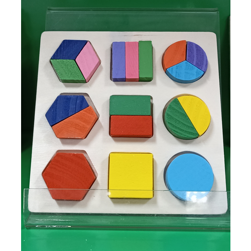 Wooden Geometic Puzzle 3+