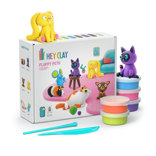 Hey Clay Fluffy Pets (15 Cans)