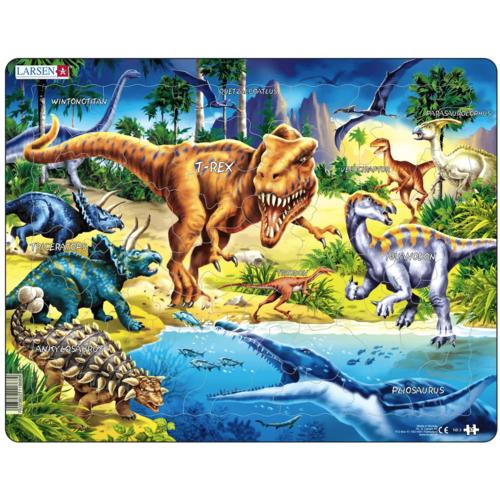 Cretaceous Dinosaur Puzzle 57 Piece