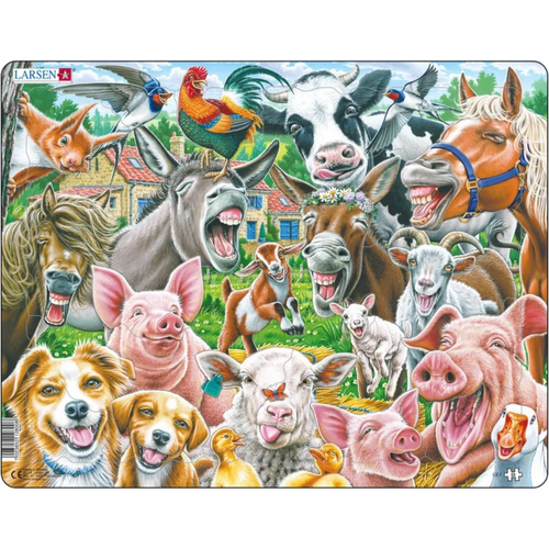 Happy Farm Frame Tray Puzzle 33 piece