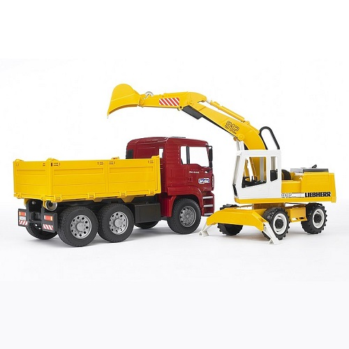 Bruder Man Truck with Excavator