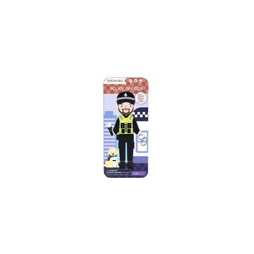 Mieredu - Travel Tin - Magnetic Puzzle - Police Officer