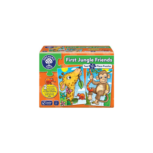 Ochard Toys -  First Jungle Friends 2 x 12 Piece Puzzles 