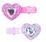 Pink Poppy - Playful Heart With Gem Hairclip