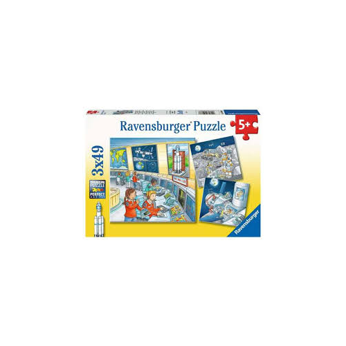 Ravensburger -Tom and Mia go on a space mission 3x 49 Piece Puzzles