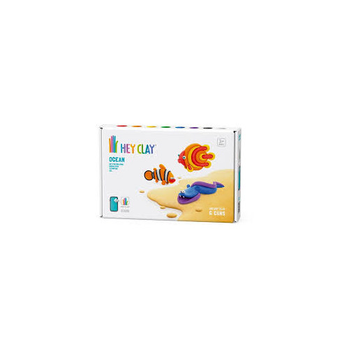 Hey Clay Ocean  - Clownfish, Discus Fish and  Eel (6 Cans)