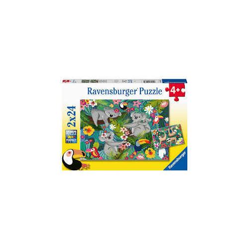Ravensburger - Koalas and Sloths 2x24 Piece Puzzles 