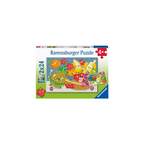 Ravensburger - Fruit and Veggie Fun 2x24 Piece Puzzles 