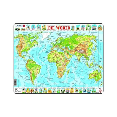 Larsen - Map of the World Puzzle 