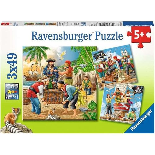 Ravensburger - Adventure on the High Seas-  3 x49 Piece Puzzles 