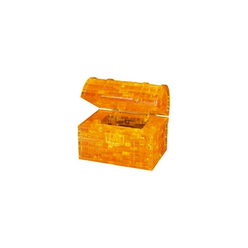 BePuzzled - 3D Crystal Puzzle - Treasure Chest - Gold 