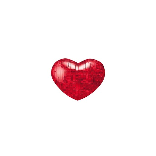 BePuzzled - 3D Crystal Puzzle - Red Heart - 46 Pieces 