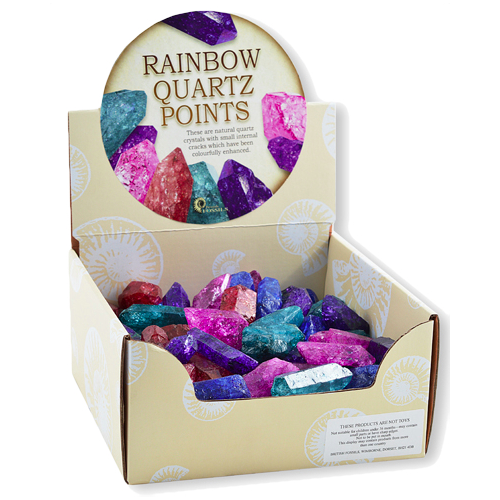 Rainbow Quartz Points
