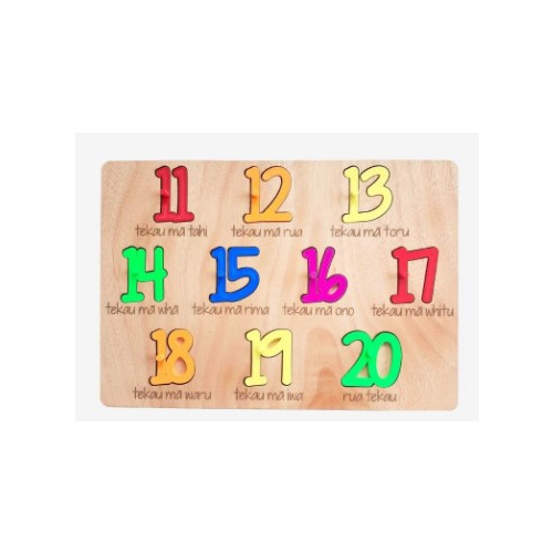 Lulo - Puzzle - Numbers 11-20 in Maori - Brights - Te Reo