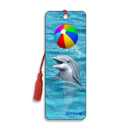 Dolphin Beach Ball 3D Bookmark 