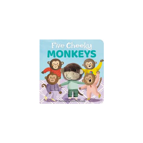 Five Cheeky Monkeys Finger Puppet - Board Book 