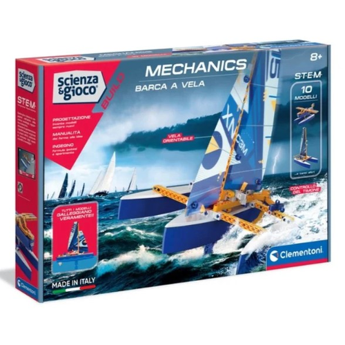 Clementni - Science & Play- BUILD Mechanics Set-Floating Trimaran