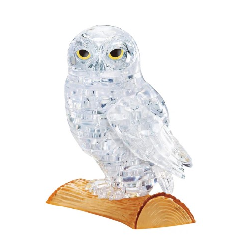 Bepuzzled - 3D - Crystal Puzzle- Clear Owl -42Piece