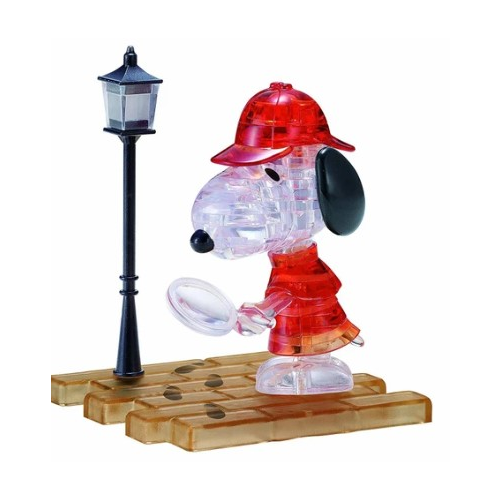 Bepuzzled - 3D -Crystal Puzzle- Snoopy Detective (34pcs)