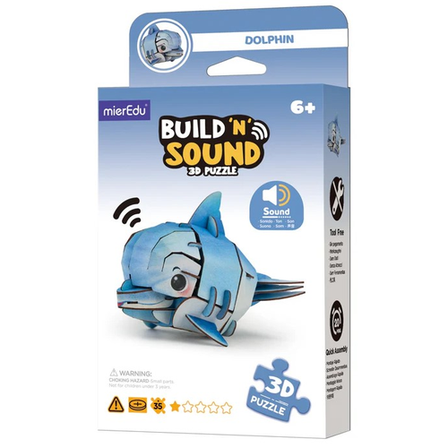 Mieredu - Build 'n' Sound 3D Puzzle Dolphin