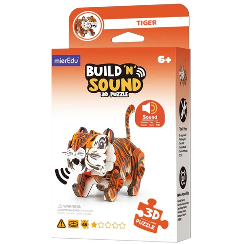 Mieredu - Build 'n' Sound 3D Puzzle Tiger