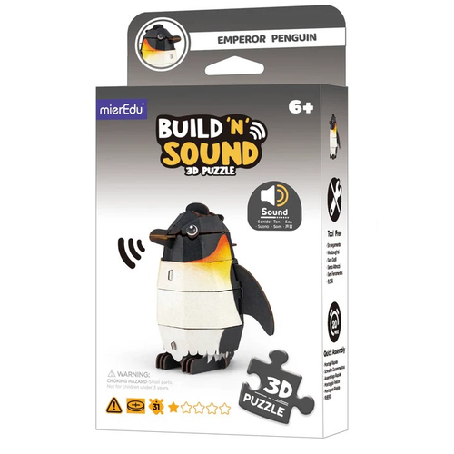 Mieredu - Build 'n' Sound 3D Puzzle Emperor Penguin