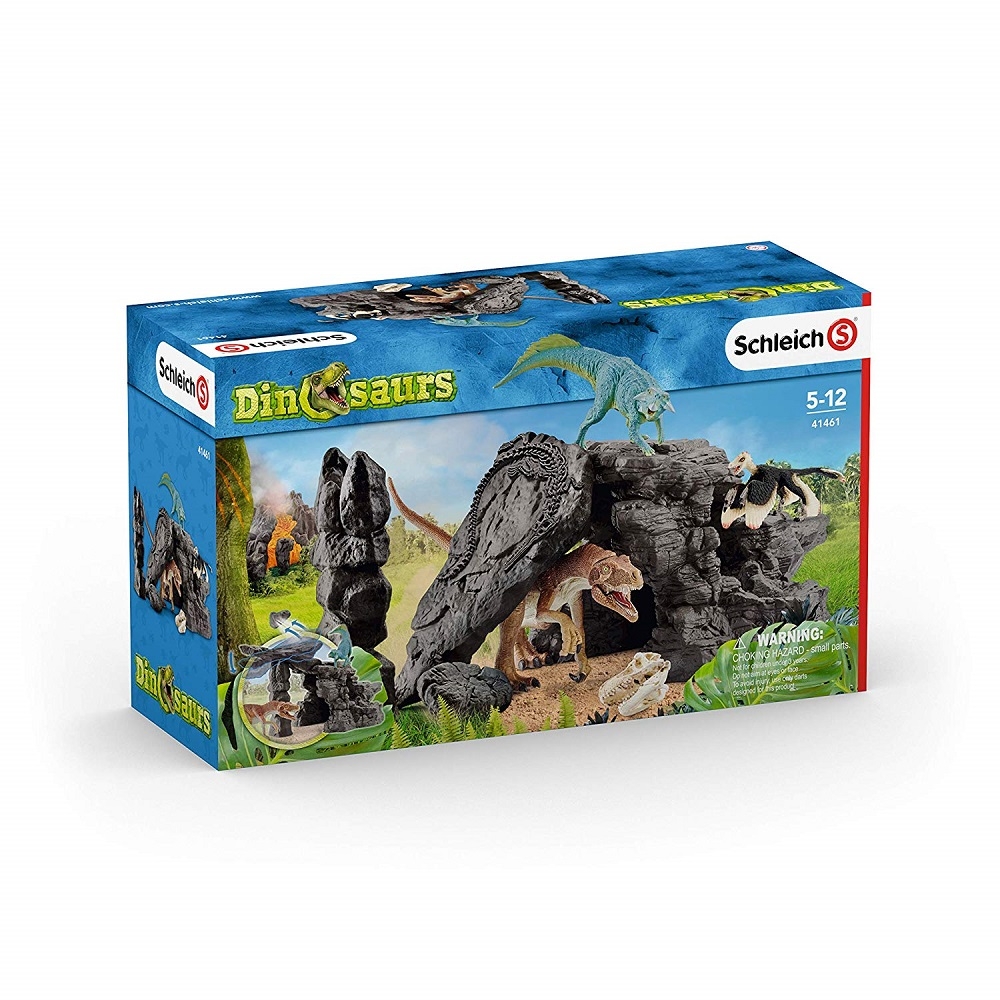 Schleich Dino set with Cave - Toys-Imaginative Play : Craniums - Books