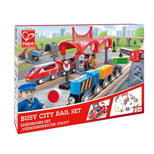 busy city rail set
