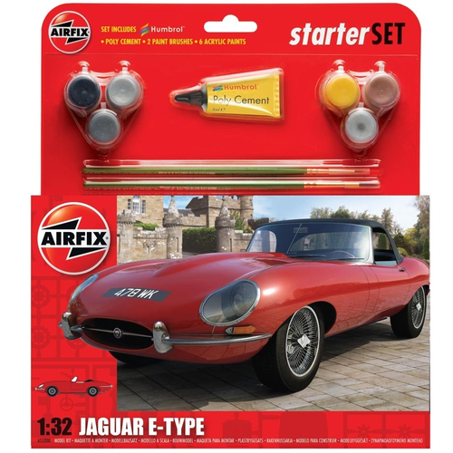 Starter Set 1/32 Jaguar E-Type