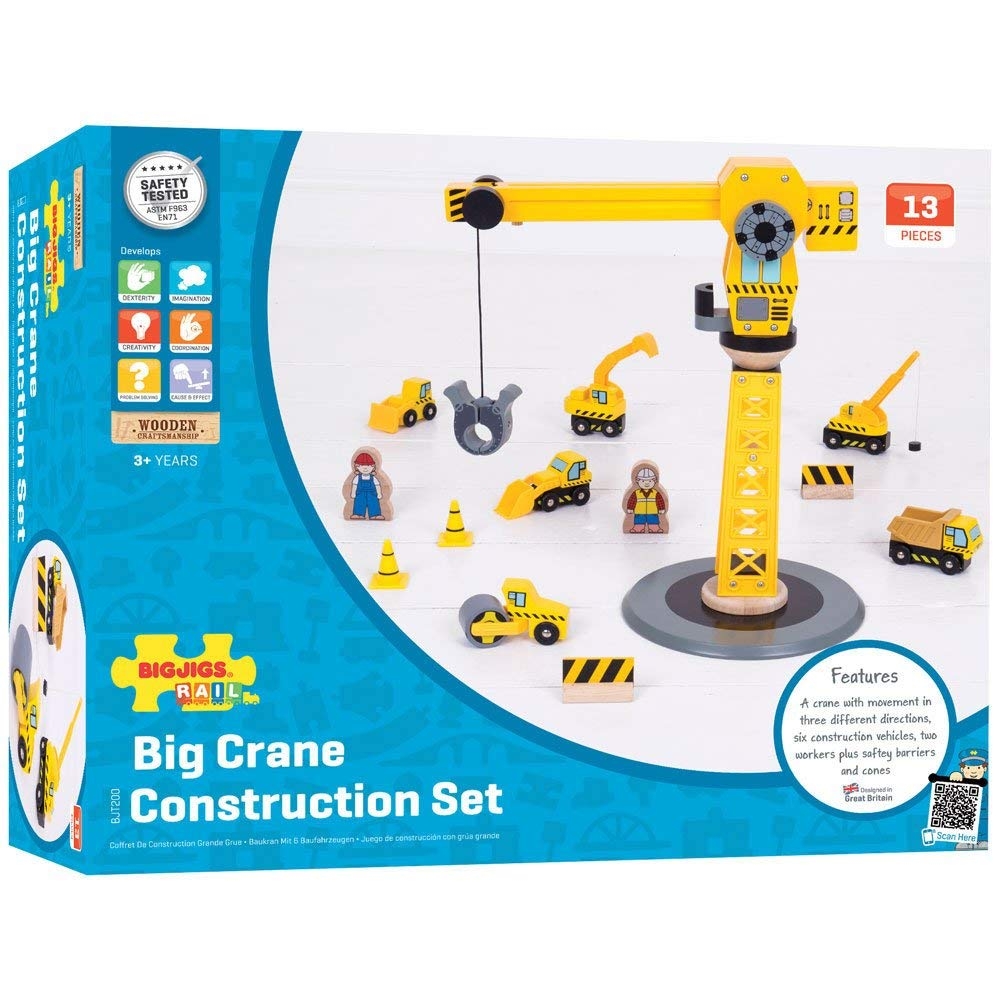 big yellow crane toy