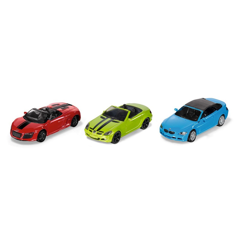 Siku 3-piece Convertible Car Set