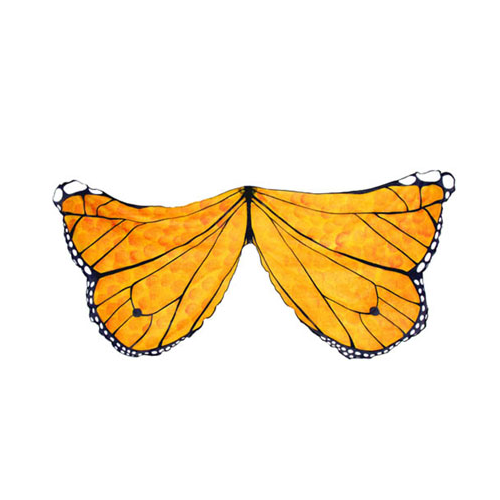 Butterfly Wings Printed Orange