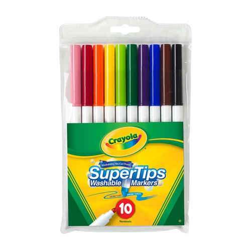 Crayola 10 Washable Super Tip Markers