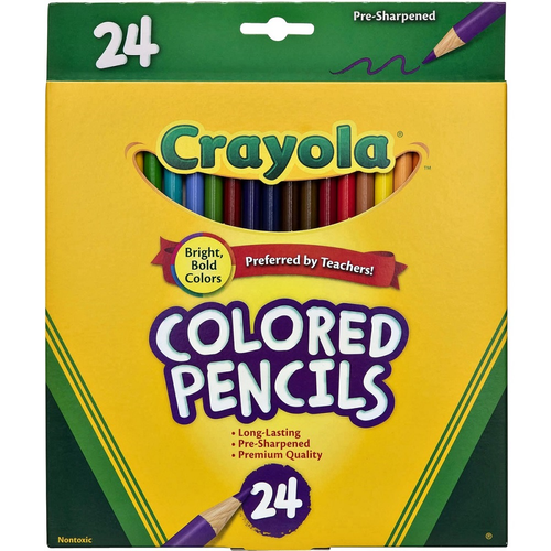 Crayola 24 Full Size Coloured Pencils