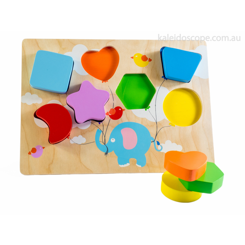 Flying Balloon Chunky Shape Puzzle