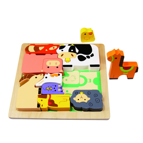 Farm Animal Chunky Puzzle - Games & Puzzles-Puzzles-Wooden Puzzles ...